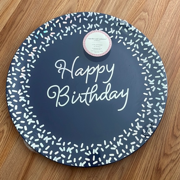 HAPPY BIRTHDAY Platters (2) - Picture 1 of 3